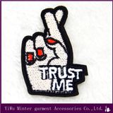 Gesture Pineapple Embroidery Iron on Patches Embroidered Badge for Clothes