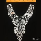 32cm Width Collar Trimming Lace with Circle Pattern Cheap and High Quality Elegant Wedding Gathered Minion Polyester Fabric Hml8677 Factory Outlet Lace Trim