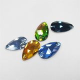 Dongzhou 3230teardrop Crystal Flat Back Sew on Beads for Dress