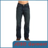 Dark Blue Men Straight Leg Denim Jeans (JC3031)