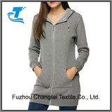 Women Casual Zip up Fleece Hooded Jacket