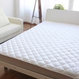 Hotel Premium Cotton/Polyester with 120GSM Polyester Filling Mattress Topper with Elastic in 4corner Bed Pads
