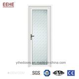 Aluminium Frame Half Glass Flush Doors Design