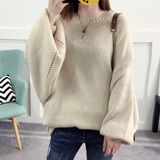 Women 's Pullover Puff Sleeve Winter Coat 2017 New Women' S Sweater (BTQ232)