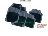 Black Universal Car Floor Mats Carpet with Rubber