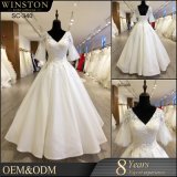 Floor-Length Hemline and Plus Size, Washable, Breathable Feature Wedding Dress Bridal Gown