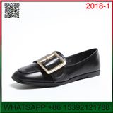 New Design Flat The Belt Shallow Mouth Lady Shoes