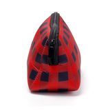 Triangle Christmas Check Cosmetic Case Neoprene Buffalo Plaid Makeup Bag Women Accessories Hand Bag Free Shipping