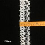 6cm Elegant White Wedding Trim Lace with Dome Pattern Milk Silk Crochet Lace Trim Hmhb1359