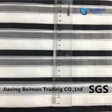 Very Popular Black and White Stripe Organza Fabric