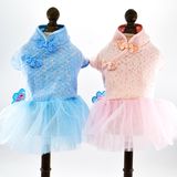 Design Royal Lace Dog Tutu Skirt Cute Pet Dress