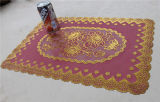 Cheap and Strong PVC Lace Gold Tablemat Size 30*46cm