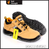 New Model PU/PU Outsole Genuine Leather Low Safety Shoe (SN5497)