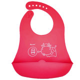 Red Ox Baby Wear FDA Food Grade Silicone Baby Bib with Wide Catcher