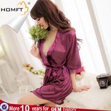 Sexy Silk Lady Sleepwear Casual Home Clothing Hot Bathrobe Lingerie