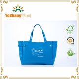 2016 Fashion Blue PVC Bag, Shiny PVC Bag for Shopping, PVC Beach Bag