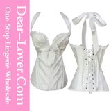 Bridal White Sweetheart Halter Corset