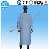 Blue Anti-Blood SMS Reinforced Sterile Surgical Gown