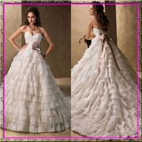 Sweetheart Lace Layer Bridal Gown Mermaid Wedding Dresses