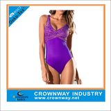 Sublimated Sexy One Piece High Cut Thong Swimwear Women