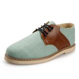 Platform Shoes Canvas Shoes Laces up Footwear for Men (AKFB6)