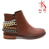 Classic Sexy Winter Boots Women's Shoes with Chain Decoration (AB608)