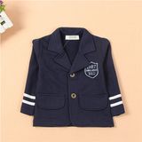 T1159 2015 Autumn New Arrival Korean Style Boys Coat Cotton Preppy Style Soft Simple Kids Clothes Children Clothing for Wholesale