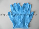 Disposable Blue Color Powder Free Nitrile Gloves for Checking