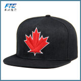 Custom Wholesale Outdoor Black Snapback Hat Hip-Hop Polyester Snapback Hat