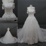 OEM China Wholesale off Shoulder Lace Beading Bridal Gown Wedding Dress 2017