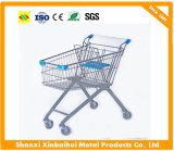 Powder Coated and Chrome Plated Shopping Trolley Used in Kinds of Shop