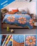 100%Polyester Print Home Bedspread Scallop Quilt