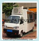 Mobile Kitchen Pizza Oven Trailer Mobile Restaurant Hot Dog Kiosk with Awnings