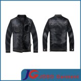 Men Black Wash Relaxed Fit Trucker Denim Jacket Apparel (JC7037)