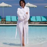 Knee Length Hotel High Quality Micro Plush Terry Bathrobe Wholesale