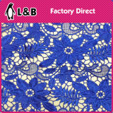 130cm Royal Blue Chemical Lace Fabric