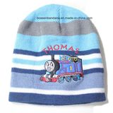 Factory Produce Customized Applique Jacquard Knit Beanie Cap