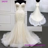 Simple Tulle Bridal Gown Mermaid Backless Wedding Party Dress