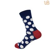 Men's Big Round Pattern Bamboo Causal Sock