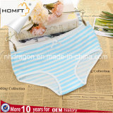 Comfortable Ventilate Cotton Cross Stripe Printing Simple Ladies Lingerie Panty