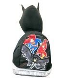 Justice League Bat Hood Boys Childrens Kids Hoody School Bag Backpack