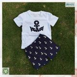 Cotton Kid Clothes Screen Printing Children Clothes Set