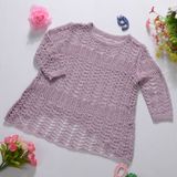 Girls Dress Sweater with Shining Yarn