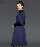 100% Polyester Lady Jacket in Color of Bright Blue