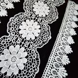 Hm Lace Scalloped Trim Lace Offwhite Flower Lace Trimming for Wedding