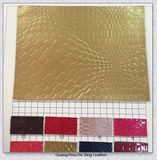 Weave Design PU Embossed PU Leather (9957)
