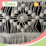 Fancy Style 100 % Polyester Chemical Dotted Fringe Lace