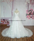 Long Sleeve Illusion Back Lace New Design Wedding Gown