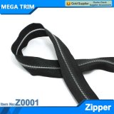 Black Tape Standard Transparent Teeth Resin Zipper