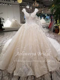 Aolanes Ball Gown Illusion Cap Sleeve Wedding Dress111325